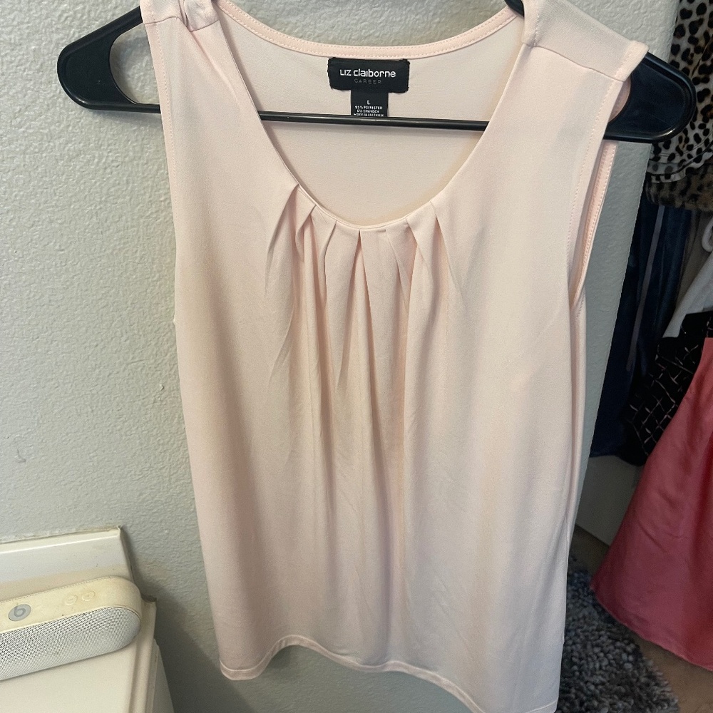 Liz Claiborne light pink blouse